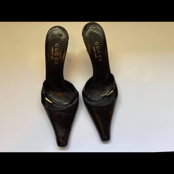 Gucci Black Leather Mules - Picture 5 of 5
